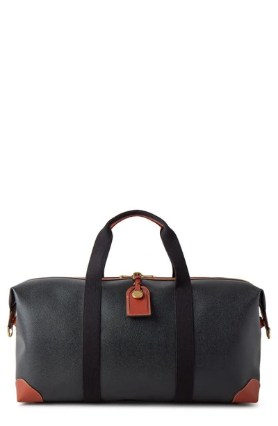 MULBERRY MULBERRY MEDIUM CLIPPER FAUX SCOTCH GRAIN DUFFLE BAG 