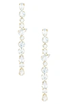 Ettika Crystal Linear Drop Earrings In Gold
