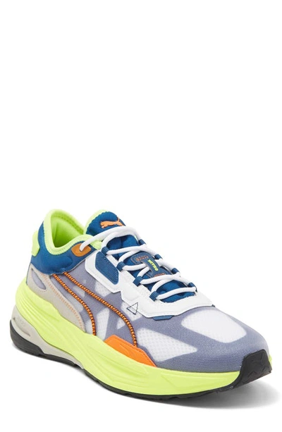 Puma Extent Nitro Adv Sneakers In Blue Synthetic Fibers In  White/sailing Blue