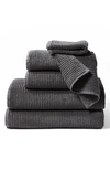 COYUCHI TEMESCAL 6-PIECE ORGANIC COTTON BATH TOWEL, HAND TOWEL & WASHCLOTH SET