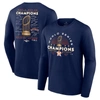 Fanatics Branded Navy Houston Astros 2022 World Series Champions Signature Roster Long Sleeve T-shir In Navy