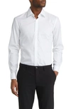 Hugo Boss Hank Slim Fit Solid Dress Shirt In White