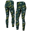 CONCEPTS SPORT CONCEPTS SPORT GREEN GREEN BAY PACKERS BREAKTHROUGH ALLOVER PRINT LOUNGE LEGGINGS