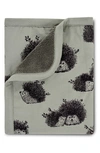 Oilo Hedgehog Reversible Cuddle Blanket In Green