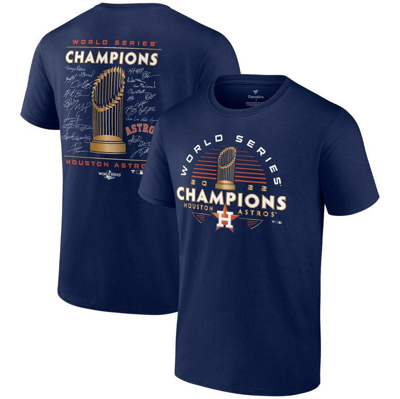 Fanatics Branded Navy Houston Astros 2022 World Series Champions Signature Roster T-shirt