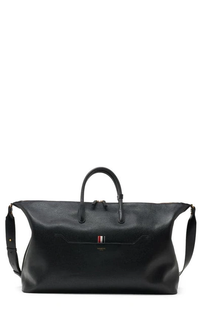 THOM BROWNE LEATHER DUFFLE BAG