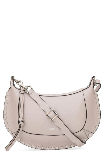 Isabel Marant Oskan Moon Leather Shoulder Bag In Neutrals