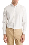 Mizzen + Main Leeward Geometric Print Button-up Shirt In White Hebron Plaid