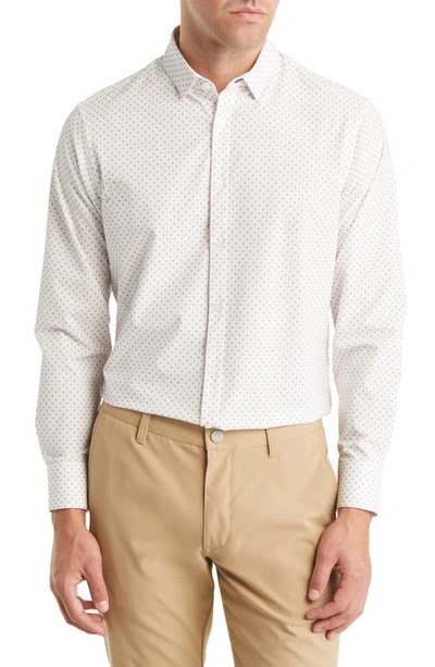 Mizzen + Main Leeward Geometric Print Button-up Shirt In Multi