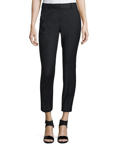 Theory Treeca Cl. Continuous Cropped Pants In Black