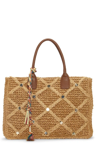 Vince Camuto Orla Straw Tote In Natural