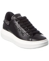 Valentino By Mario Valentino Fresia Sparkling Leather Sneaker In Black