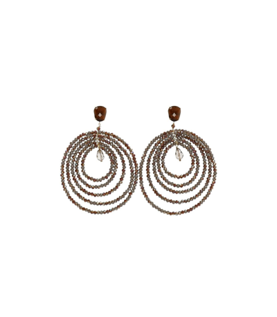 Almala Àlmala Glass Brown Earrings