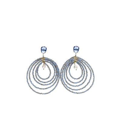 Almala Glass Light Blue Earrings
