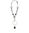 Almala Àlmala Metal Grey Necklace In Grey
