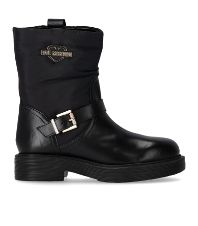 Love Moschino Black Biker Boot