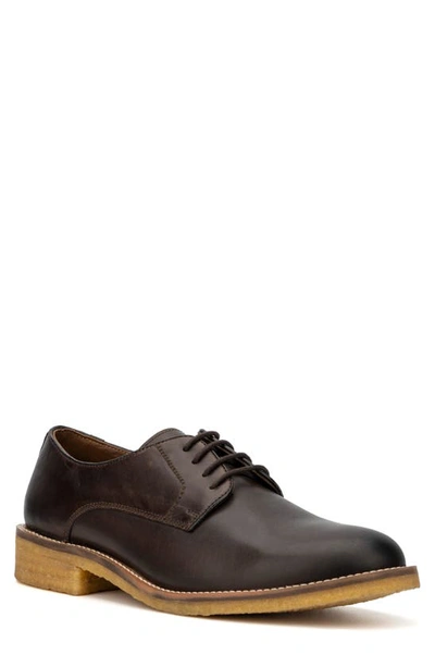 Reserve Footwear Octavious Leather Derby In Brown
