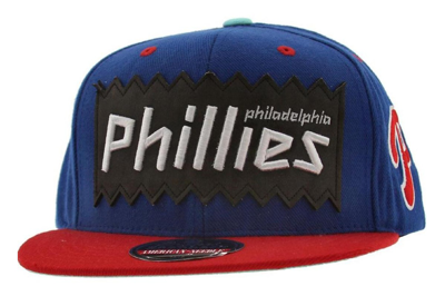 Pre-owned American Needle Philadelphia Phillies Retro Snapback Cap Royal/red