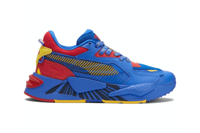 Pre-owned Puma Rs-z Dc Justice League Superman (gs) In Bluemazing/red/yellow