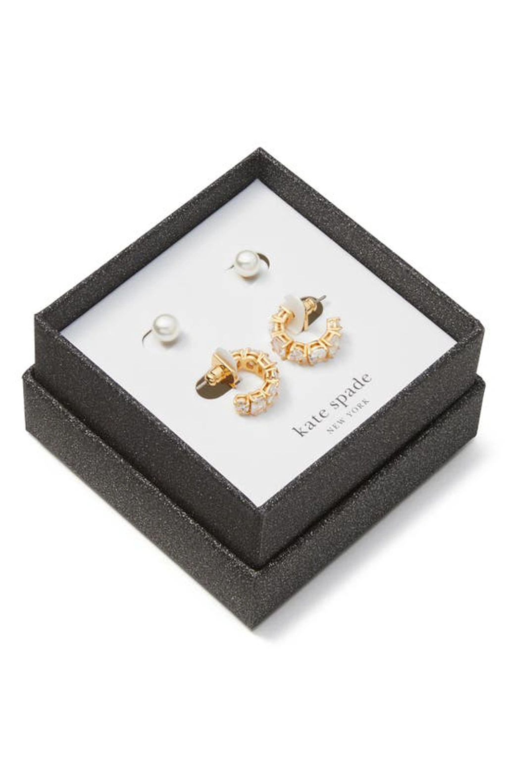 kate spade new york Stud & Huggie Hoop ピアスセット Kate Spade You're A Gem Stud & Huggie Hoop Earrings Gift Set