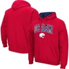 Colosseum Men's  Red South Alabama Jaguars Arch & Logo Pullover Hoodie In Red