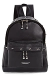 UNDERCOVER STUDDED LEATHER BACKPACK