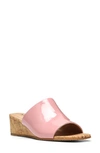 Nydj Claudine Wedge Sandal In Blush Pink
