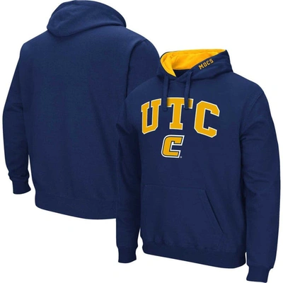 Colosseum Men's  Navy Tennessee Chattanooga Mocs Arch & Logo Pullover Hoodie