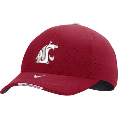 Nike Kids' Youth  Crimson Washington State Cougars 2023 Sideline Legacy91 Adjustable Hat