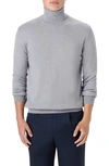 Bugatchi Turtleneck Wool Sweater In Platinum