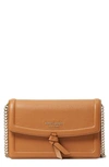 Kate Spade Knott Pebbled Leather Flap Crossbody Bag In Bungalow