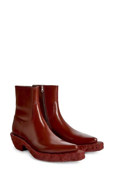 Camperlab Venga Leather Boots In Bordeaux