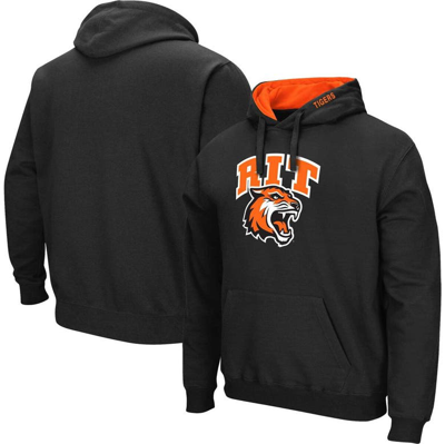 Colosseum Men's  Black Rochester Institute Of Technology Tigers Arch & Logo Pullover Hoodie