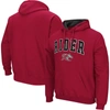 COLOSSEUM COLOSSEUM RED RIDER BRONCS ARCH & LOGO 3.0 PULLOVER HOODIE