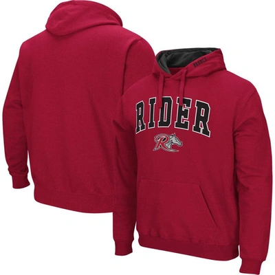 Colosseum Men's  Cranberry Rider Broncs Arch & Logo Pullover Hoodie