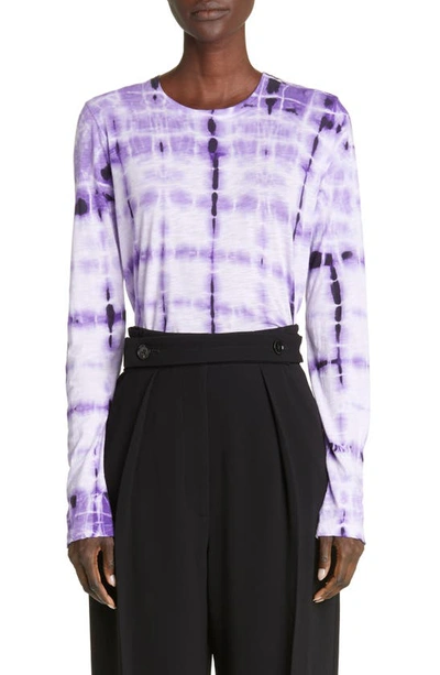 Proenza Schouler 扎染印花t恤 In Purple