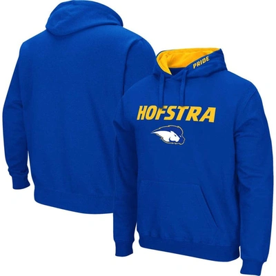 Colosseum Men's  Blue Hofstra University Pride Arch & Logo Pullover Hoodie