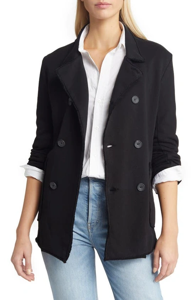 Frank & Eileen Cotton Peacoat In Black