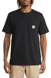 Carhartt Man T-shirt Midnight Blue Size Xl Cotton In Black