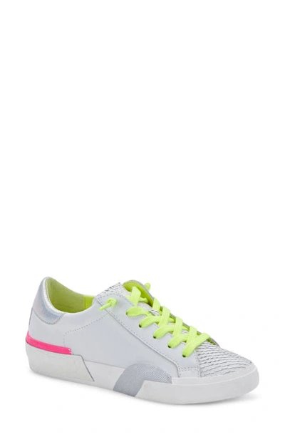 Dolce Vita Zina Neon Multi Leather Snake Embossed Sneakers