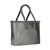 Carmen Sol Seba Mid Tote Jumbo Studs In Gunmetal