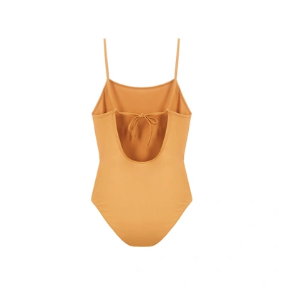 Organic Basics Recycled Plastic One-piece Swimsuit In Orange
