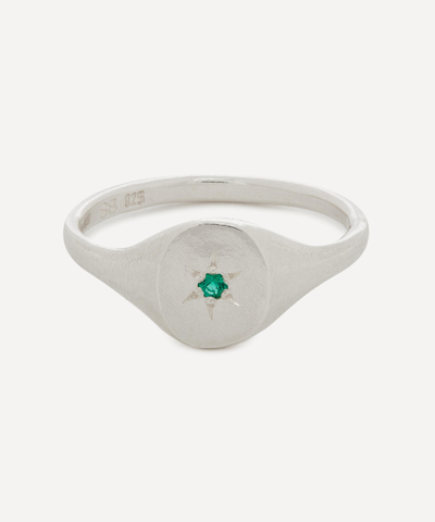 Seb Brown Sterling Silver Simple Signet Ring