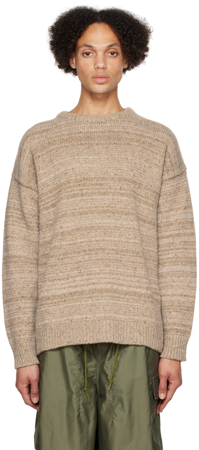 Satta Taupe Classic Sweater In Ecru/iron Oxide
