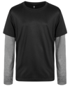 ID IDEOLOGY BIG BOYS FAUX-LAYER LONG-SLEEVE T-SHIRT, CREATED FOR MACY'S, CREATED FOR MACY'S