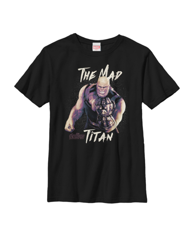 Marvel Kids' Boy's  Avengers: Infinity War Mad Titan Grin Child T-shirt In Black