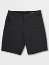 VOLCOM STATIC SURF N' TURF HYBRID SHORTS - CHARCOAL HEATHER