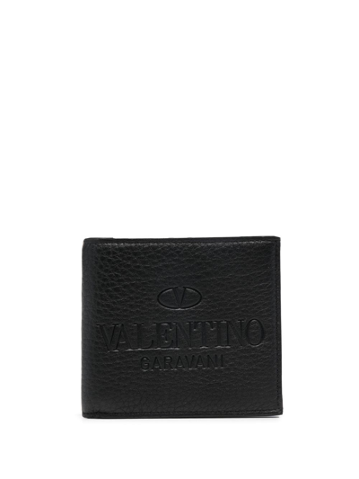 Valentino Garavani Logo-debossed Cardholder In Black