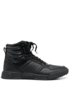 CALVIN KLEIN PANELLED HI-TOP SNEAKERS