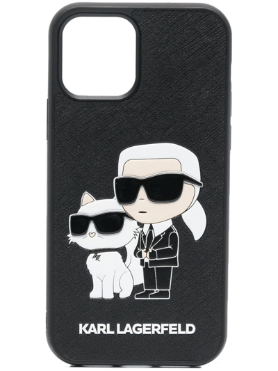 Karl Lagerfeld Ikon 2.0 Iphone 14 Pro Max Case In Black